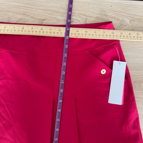 Lilly Pulitzer 16 NEW Antibes Skort Poinsettia Red UPF 50+ Pleated - Picture 9 of 11